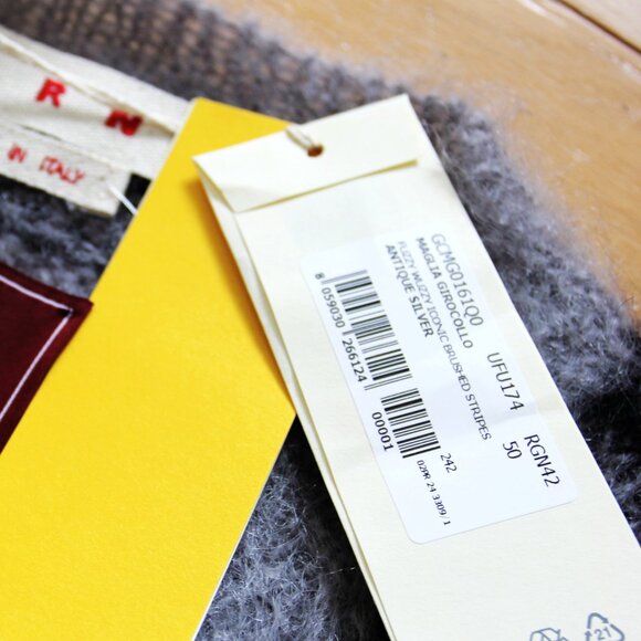 BNWT AW24 MARNI FUZZY WUZZY MOHAIR BRUSHED SWEATER 48 & 50 & 52 - Picture 11 of 16